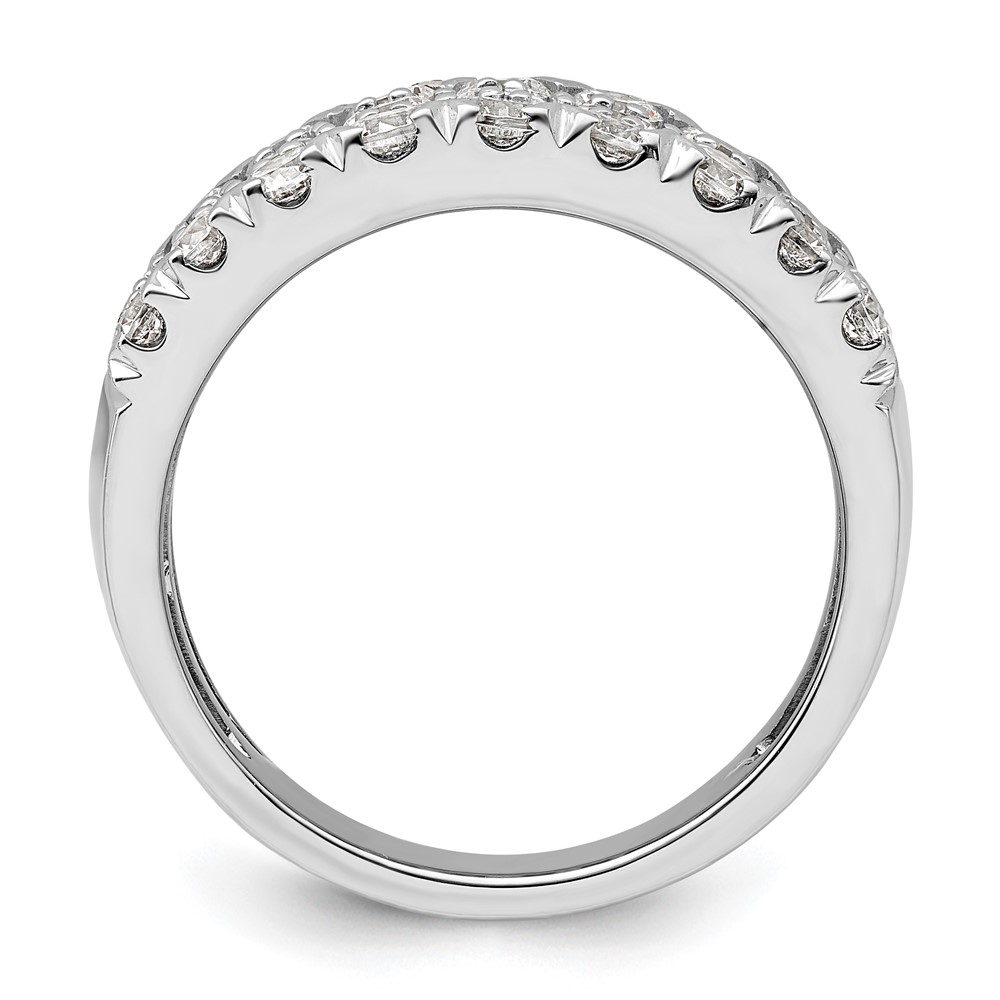 14k White Gold 2 carat Lab Grown Diamond VS/SI+ G+ Complete Triple Row Fashion Band (RM8840-200-7WLG)