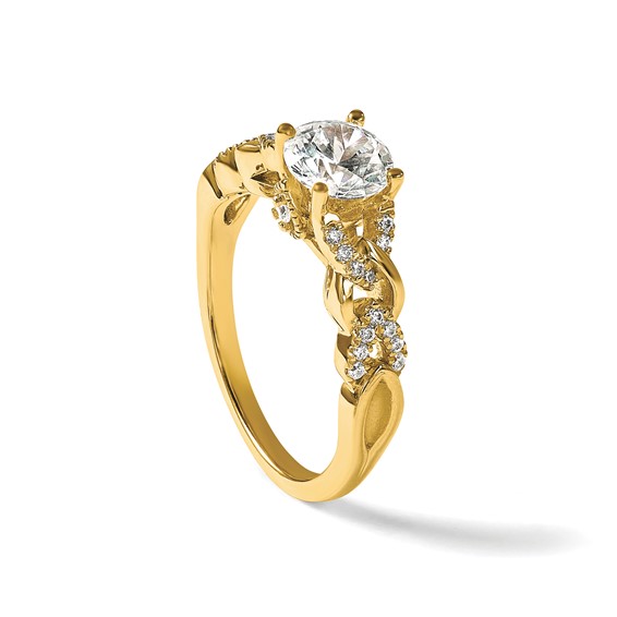 14k Diamond Semi-Mount Engagement Ring