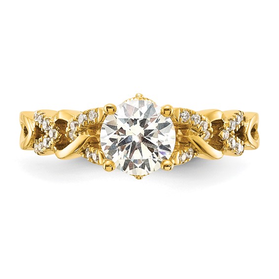 14k Diamond Semi-Mount Engagement Ring