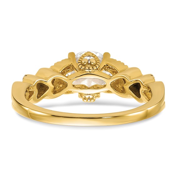 14k Diamond Semi-Mount Engagement Ring