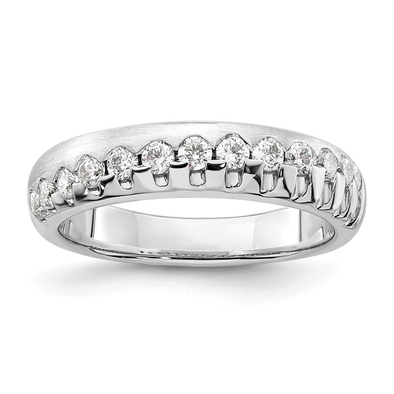 14K White Gold Lab Grown Diamond VS/SI+ G+ Band