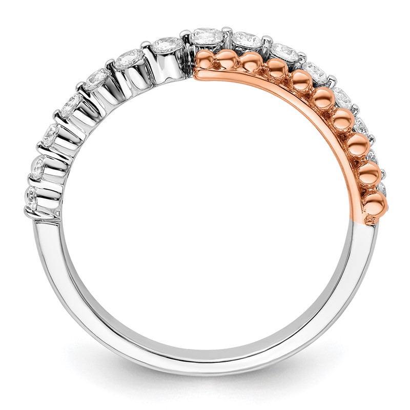 14K Two-Tone Lab Grown Diamond VS/SI+ G+ Band
