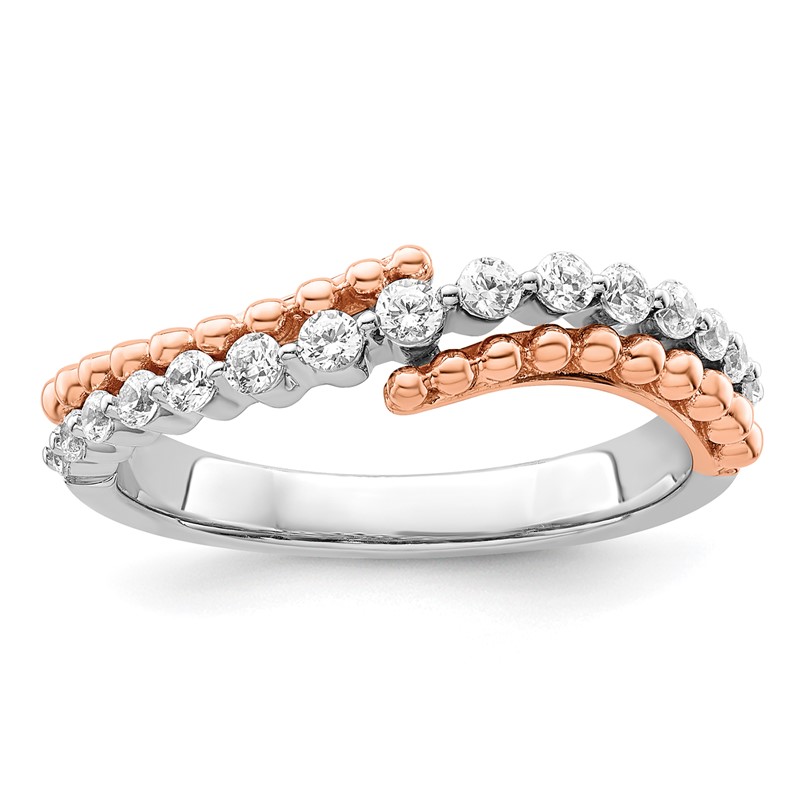 14K Two-Tone Lab Grown Diamond VS/SI+ G+ Band