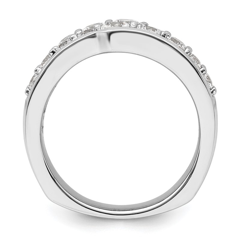 14K White Gold Lab Grown Diamond VS/SI+ G+ Band