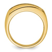 IBGoodman 10K Yellow Gold 1 Carat Lab Grown Diamond VS SI+ G+ Five Stone Complete Men's Ring view 2