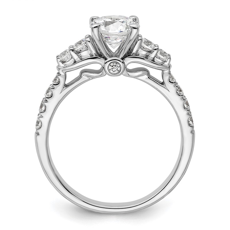 14K White Gold Lab Grown Diamond VS/SI+ G+ Semi-mount Engagement Rin