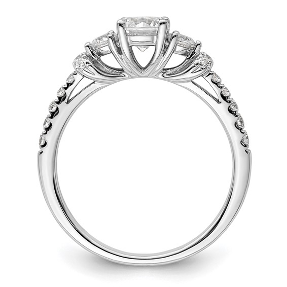 Gold Lab Grown Diamond 3-Stone Ring