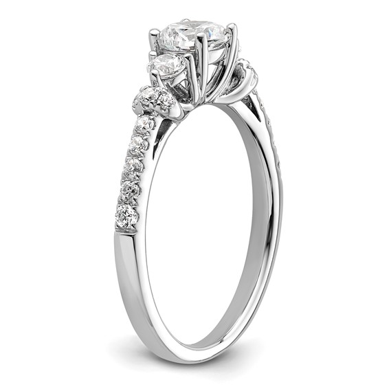 Gold Lab Grown Diamond 3-Stone Ring