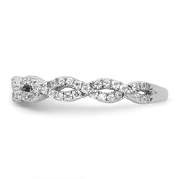 14K White Gold 0.38 Carat Lab Grown Diamond VS SI+ G+ Complete Wedding Band view 3