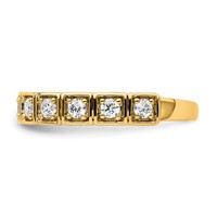 14K Yellow Gold 0.50 Carat Lab Grown Diamond VS SI+ G+ Complete Fashion Band view 3