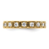 14K Yellow Gold 0.50 Carat Lab Grown Diamond VS SI+ G+ Complete Fashion Band view 4