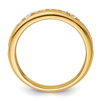 14K Yellow Gold 0.38 Carat Lab Grown Diamond VS SI+ G+ Complete Fashion Band view 2