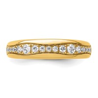 14K Yellow Gold 0.38 Carat Lab Grown Diamond VS SI+ G+ Complete Fashion Band view 5