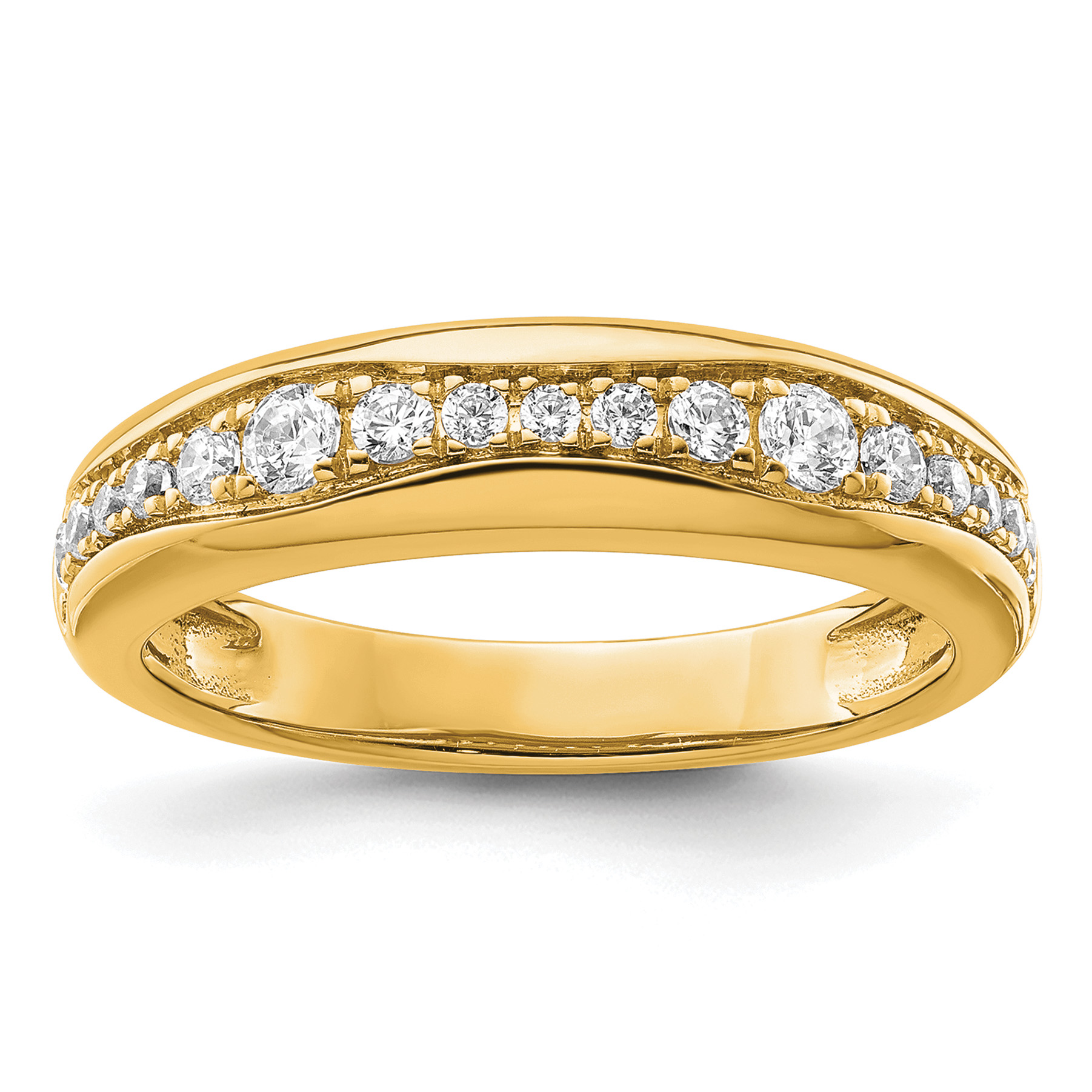 14k 3/8 carat Lab Grown Diamond VS/SI+ G+ Complete Fashion Band (RM9107-040-YLG)