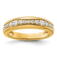 14K Yellow Gold 0.38 Carat Lab Grown Diamond VS SI+ G+ Complete Fashion Band view 1