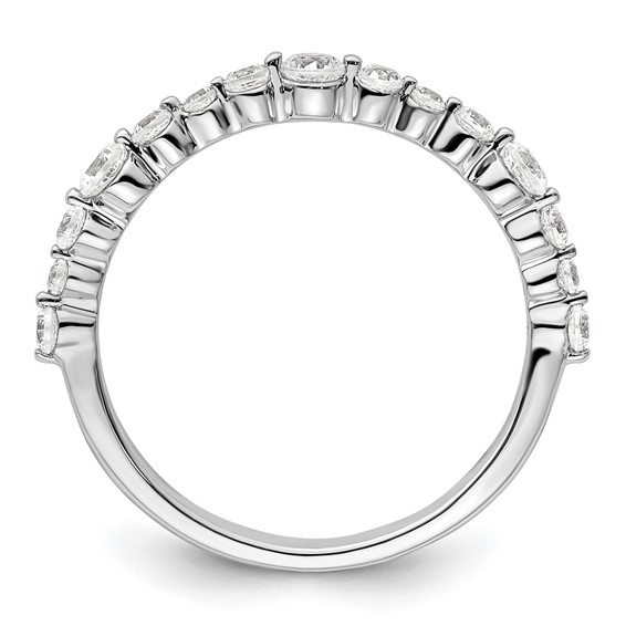 14k White Gold 1/2 carat Lab Grown Diamond VS/SI+ G+ Complete Fashion Band