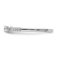 Two Promises 14K White Gold 0.25 Carat Lab Grown Diamond VS SI+ G+ Complete Promise Band view 4