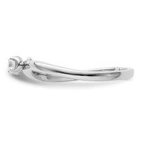 Two Promises 14K White Gold 0.10 Carat Lab Grown Diamond VS SI+ G+ Complete Promise Band view 4