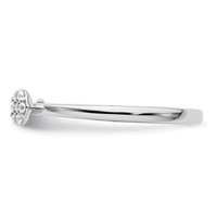 Two Promises 14K White Gold 0.07 Carat Lab Grown Diamond VS SI+ G+ Complete Promise Band view 4