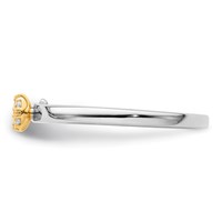 Two Promises 14K Two-tone 0.07 Carat Lab Grown Diamond VS SI+ G+ Complete Promise Band view 4