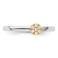 Two Promises 14K Two-tone 0.07 Carat Lab Grown Diamond VS SI+ G+ Complete Promise Band view 5