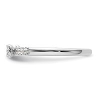 Two Promises 14K White Gold 0.25 Carat Lab Grown Diamond VS SI+ G+ Complete Promise Band view 4