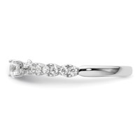 Two Promises 14K White Gold 0.38 Carat Lab Grown Diamond VS SI+ G+ Complete Promise Band view 4