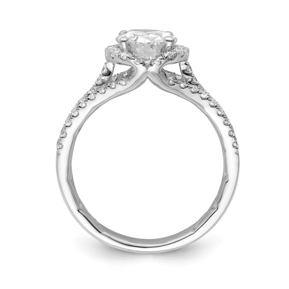 Gold Diamond Oval Halo Engagement Rings