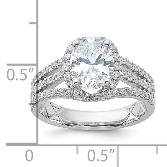 Gold Diamond Oval Halo Engagement Rings