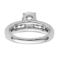 14K White Gold 1.75 Carat Certified Lab Grown Diamond VS+ F+ Complete Engagement Ring view 5