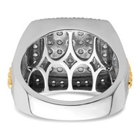 IBGoodman 14K Two-Tone 1.50 Carat Lab Grown Diamond VS SI+ G+ Men's Ring view 5