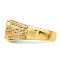 IBGoodman 14K Yellow Gold 0.75 Carat Lab Grown Diamond VS SI+ G+ Complete Men's Ring view 3