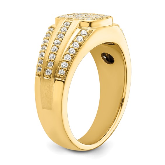 IBGoodman 14k 3/4 carat Lab Grown Diamond VS/SI+ G+ Complete Men's Ring