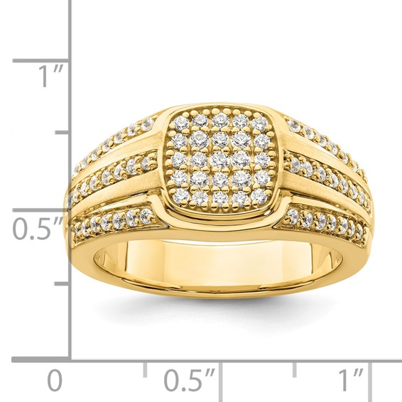 IBGoodman 14k 3/4 carat Lab Grown Diamond VS/SI+ G+ Complete Men's Ring