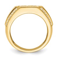 IBGoodman 14K Yellow Gold 0.33 Carat Lab Grown Diamond VS SI+ G+ Men's Ring view 2