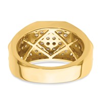 IBGoodman 14K Yellow Gold 0.33 Carat Lab Grown Diamond VS SI+ G+ Men's Ring view 5