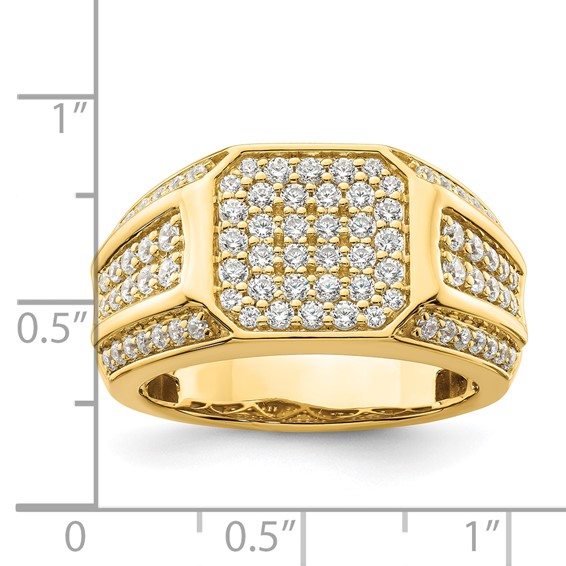 IBGoodman 14k 1/3 carat Lab Grown Diamond VS/SI+ G+ Men's Ring