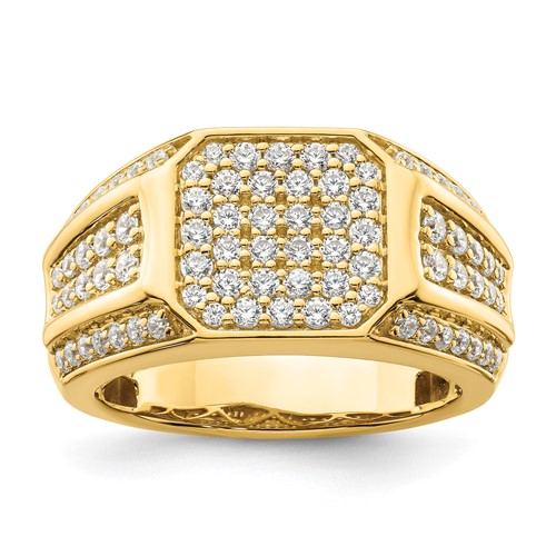 IBGoodman 14K Yellow Gold 0.33 Carat Lab Grown Diamond VS SI+ G+ Men's Ring