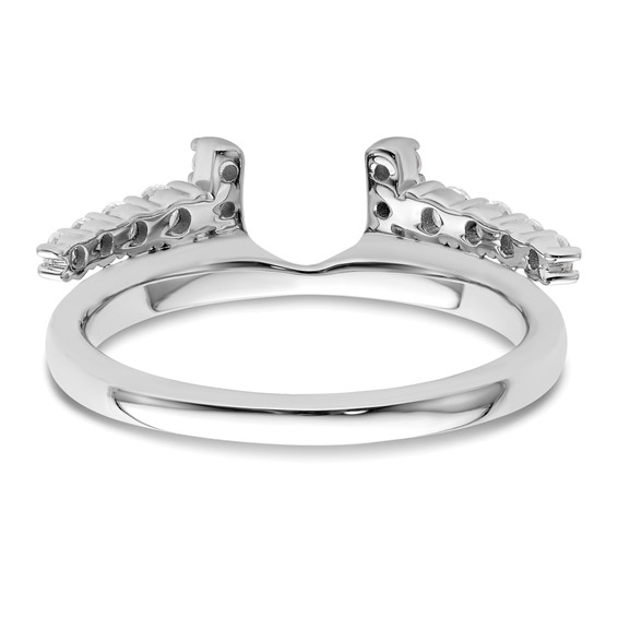 14k White Gold Complete Diamond Wrap Ring