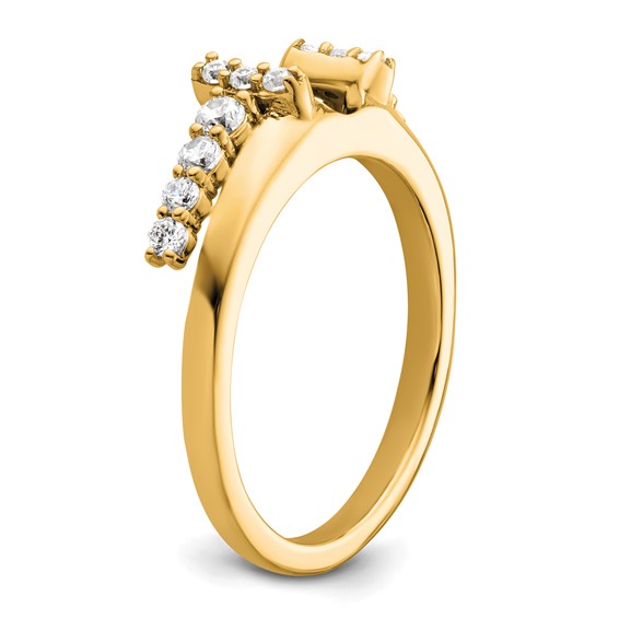 14k Complete Diamond Wrap Ring