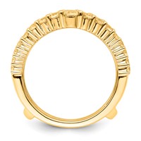 14K Yellow Gold 1.12 Carat Lab Grown Diamond VS SI+ G+ Complete Ring Guard view 2