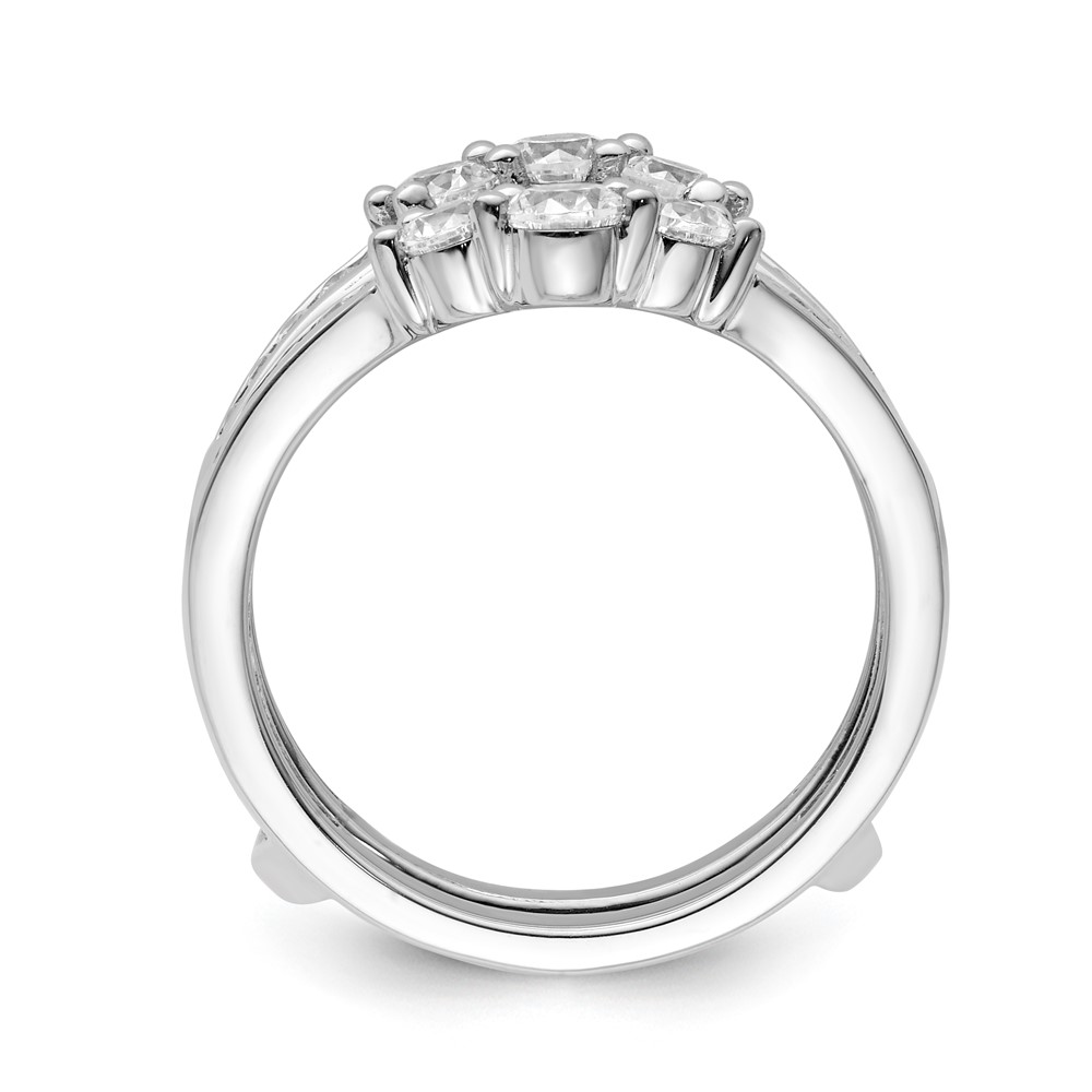 14k White Gold 1 carat Lab Grown Diamond VS/SI+ G+ Complete Ring Guard (RM9315B-100-7WLG)