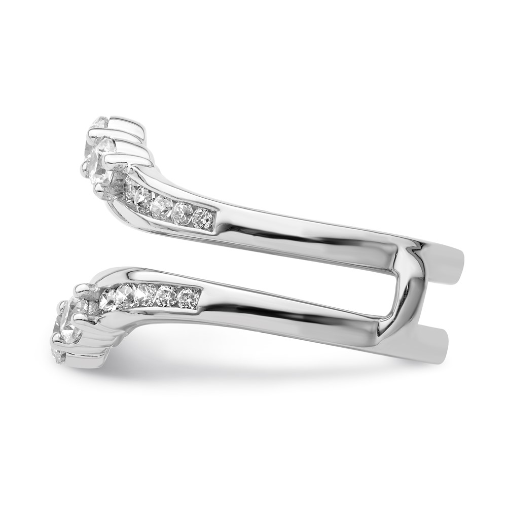 14k White Gold 1 carat Lab Grown Diamond VS/SI+ G+ Complete Ring Guard (RM9315B-100-7WLG)