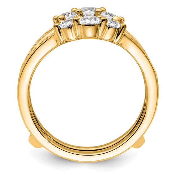 14k 1 carat Lab Grown Diamond VS/SI+ G+ Complete Ring Guard