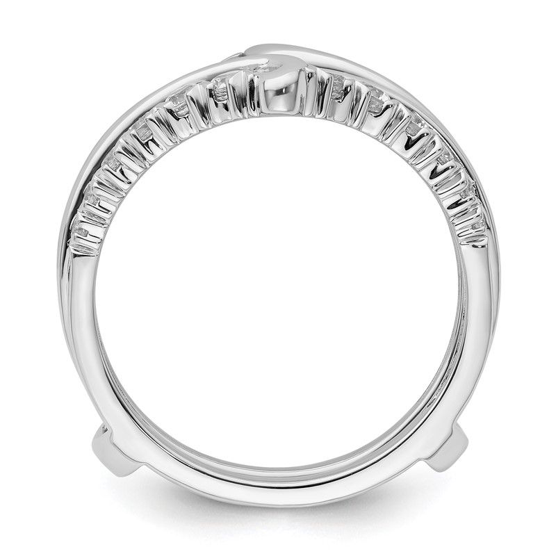14k White Gold 3/4 carat Lab Grown Diamond VS/SI+ G+ Complete Ring Guard