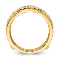 14K Yellow Gold 1.20 Carat Lab Grown Diamond VS SI+ G+ Complete Ring Guard view 2