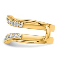14K Yellow Gold 1.20 Carat Lab Grown Diamond VS SI+ G+ Complete Ring Guard view 3
