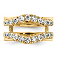 14K Yellow Gold 1.20 Carat Lab Grown Diamond VS SI+ G+ Complete Ring Guard view 4