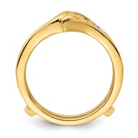 14K Yellow Gold 0.62 Carat Lab Grown Diamond VS SI+ G+ Complete Ring Guard view 2