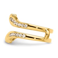 14K Yellow Gold 0.62 Carat Lab Grown Diamond VS SI+ G+ Complete Ring Guard view 3